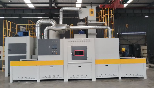 宣城输送式喷砂机 适配流水线生产需求