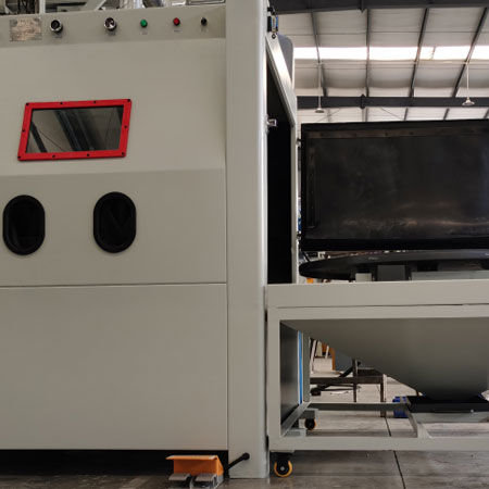 宣城无尘喷砂机半自动模具喷砂机